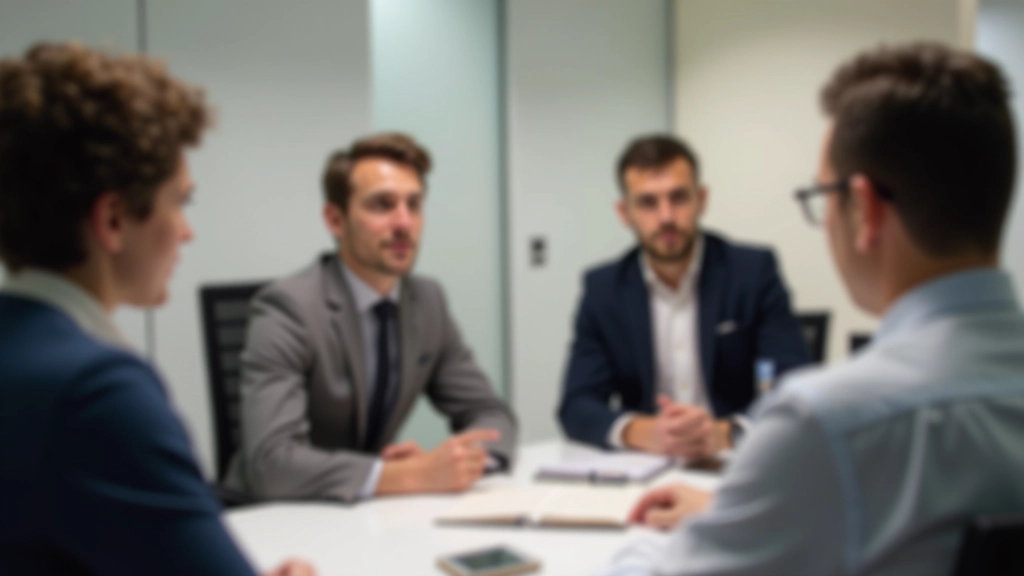 Profissional numa reunião de negócios